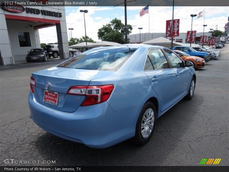 Clearwater Blue Metallic / Ivory 2012 Toyota Camry LE
