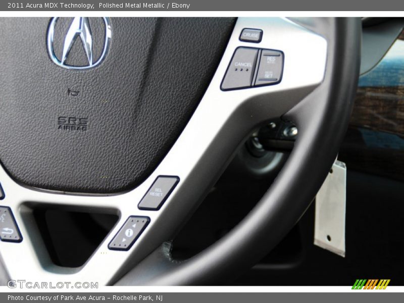 Polished Metal Metallic / Ebony 2011 Acura MDX Technology
