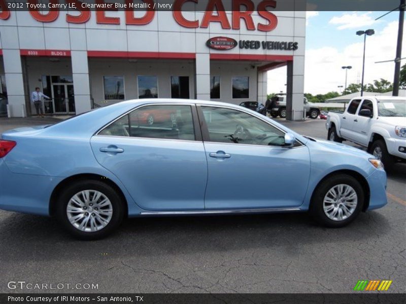 Clearwater Blue Metallic / Ivory 2012 Toyota Camry LE