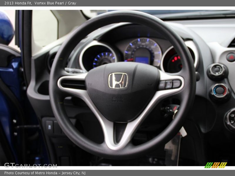 Vortex Blue Pearl / Gray 2013 Honda Fit