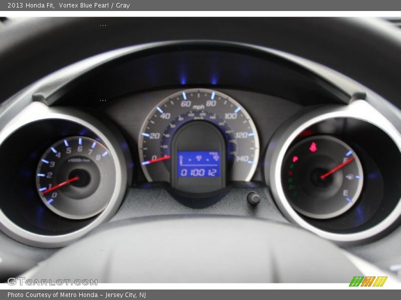 Vortex Blue Pearl / Gray 2013 Honda Fit