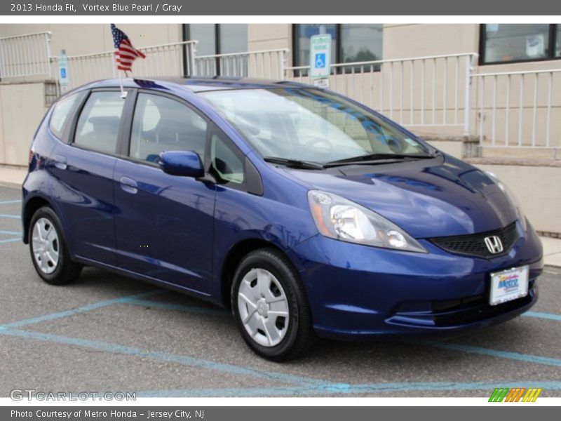 Vortex Blue Pearl / Gray 2013 Honda Fit