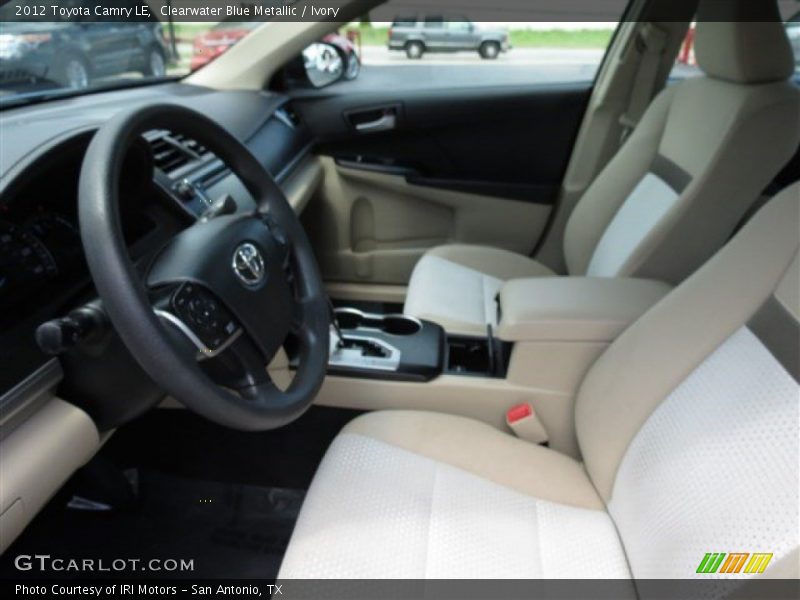 Clearwater Blue Metallic / Ivory 2012 Toyota Camry LE