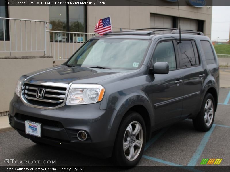 Polished Metal Metallic / Black 2013 Honda Pilot EX-L 4WD