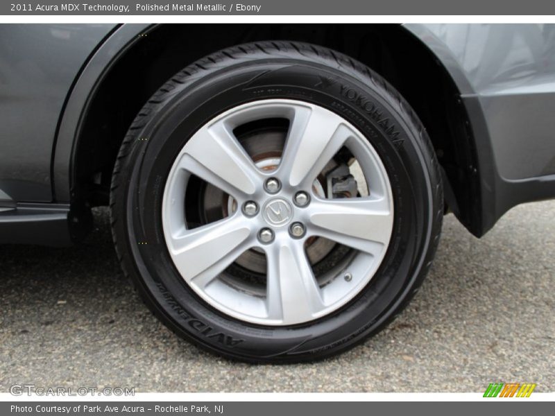 Polished Metal Metallic / Ebony 2011 Acura MDX Technology