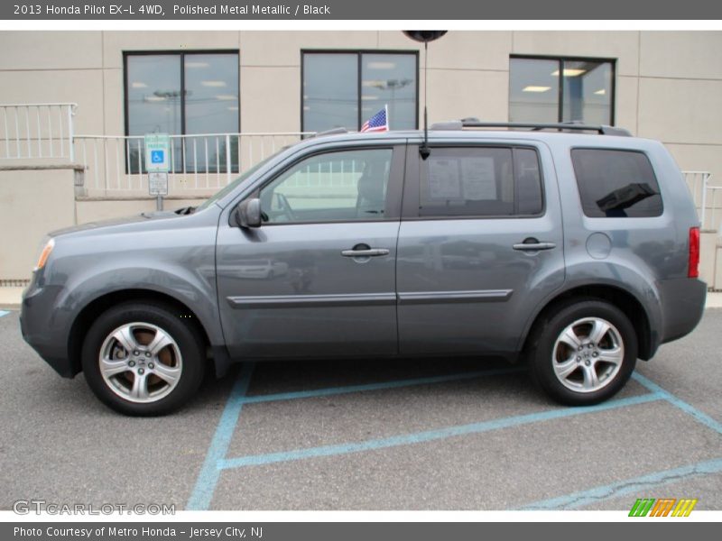 Polished Metal Metallic / Black 2013 Honda Pilot EX-L 4WD