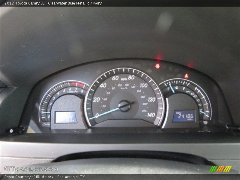 Clearwater Blue Metallic / Ivory 2012 Toyota Camry LE