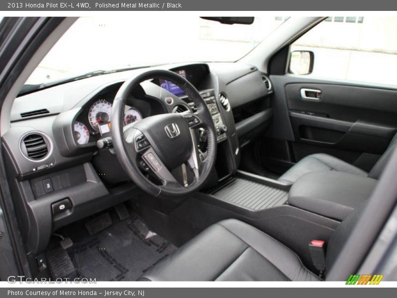Polished Metal Metallic / Black 2013 Honda Pilot EX-L 4WD