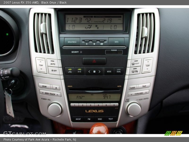 Black Onyx / Black 2007 Lexus RX 350 AWD