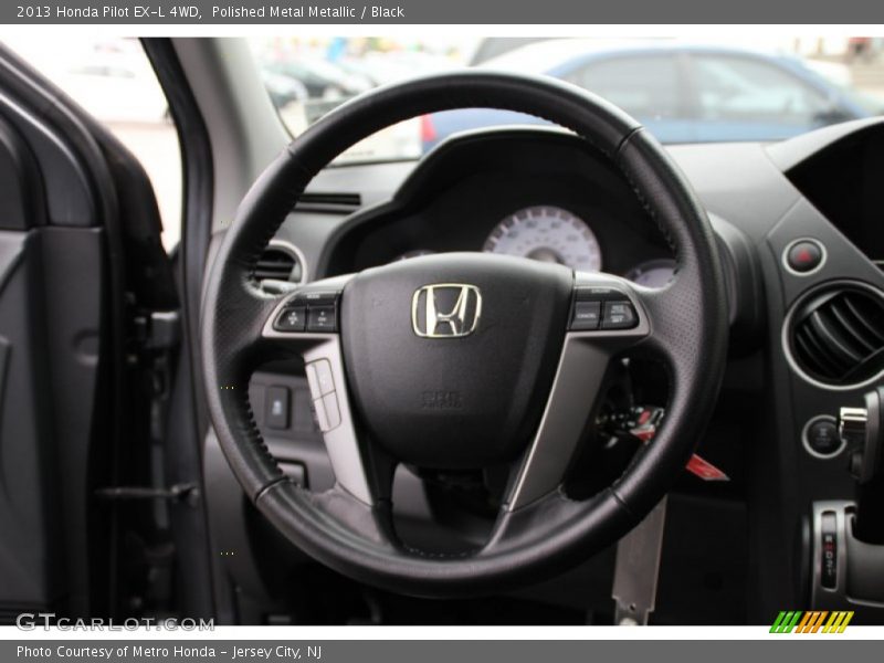 Polished Metal Metallic / Black 2013 Honda Pilot EX-L 4WD