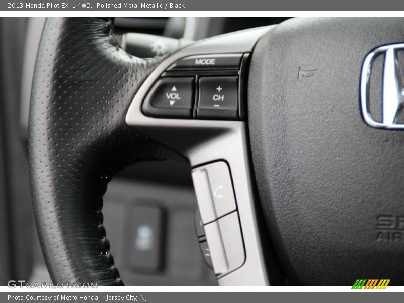 Polished Metal Metallic / Black 2013 Honda Pilot EX-L 4WD
