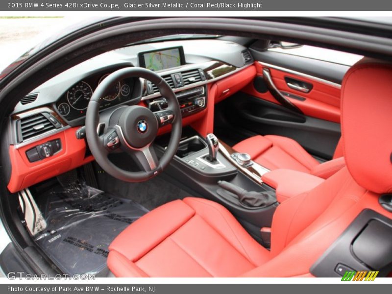  2015 4 Series 428i xDrive Coupe Coral Red/Black Highlight Interior