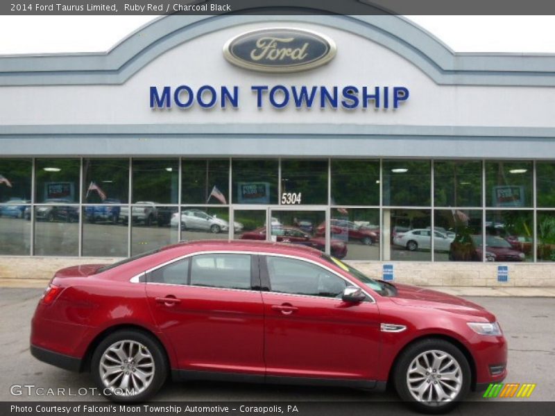Ruby Red / Charcoal Black 2014 Ford Taurus Limited