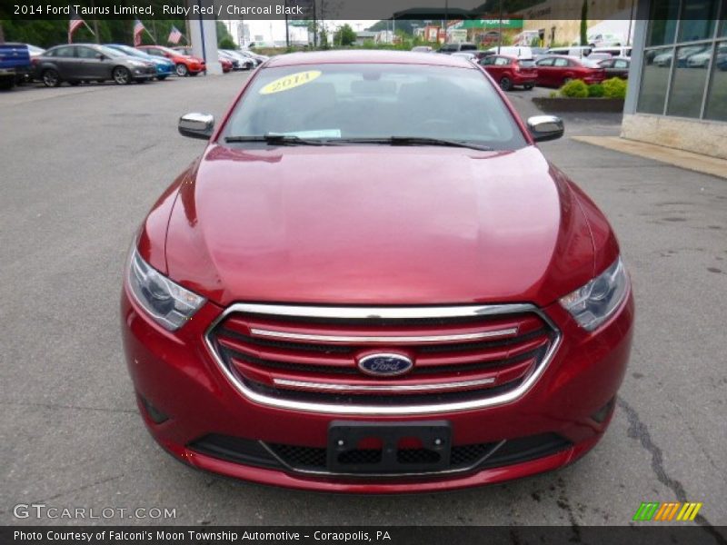 Ruby Red / Charcoal Black 2014 Ford Taurus Limited