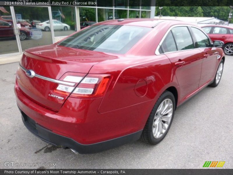 Ruby Red / Charcoal Black 2014 Ford Taurus Limited