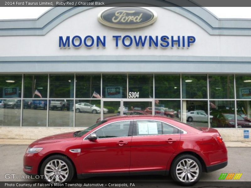 Ruby Red / Charcoal Black 2014 Ford Taurus Limited