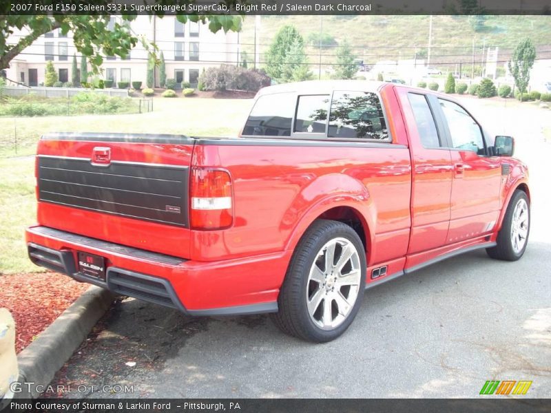 Bright Red / Saleen Dark Charcoal 2007 Ford F150 Saleen S331 Supercharged SuperCab