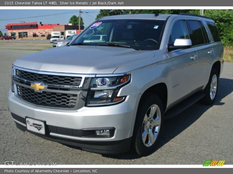Silver Ice Metallic / Jet Black/Dark Ash 2015 Chevrolet Tahoe LT 4WD