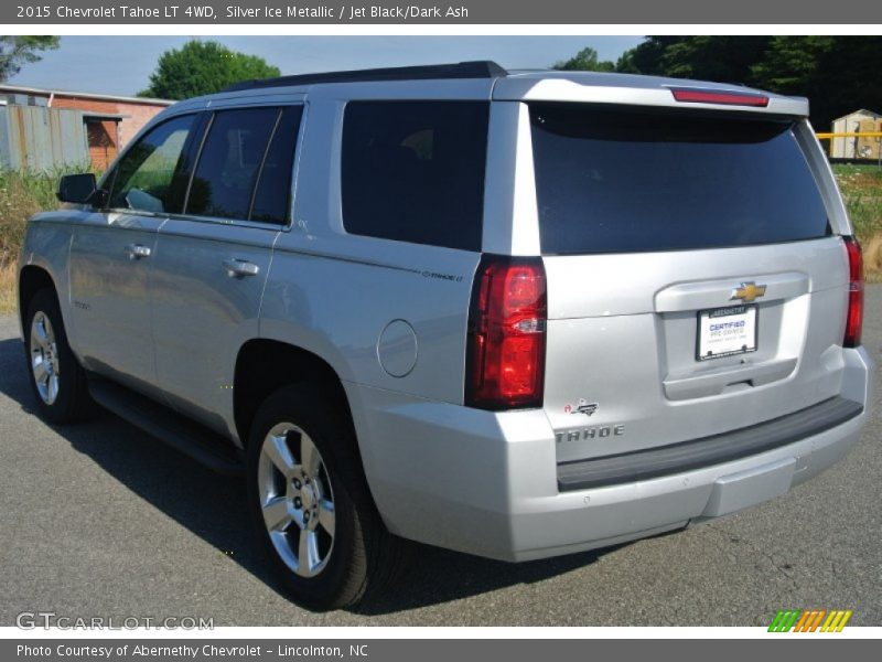 Silver Ice Metallic / Jet Black/Dark Ash 2015 Chevrolet Tahoe LT 4WD