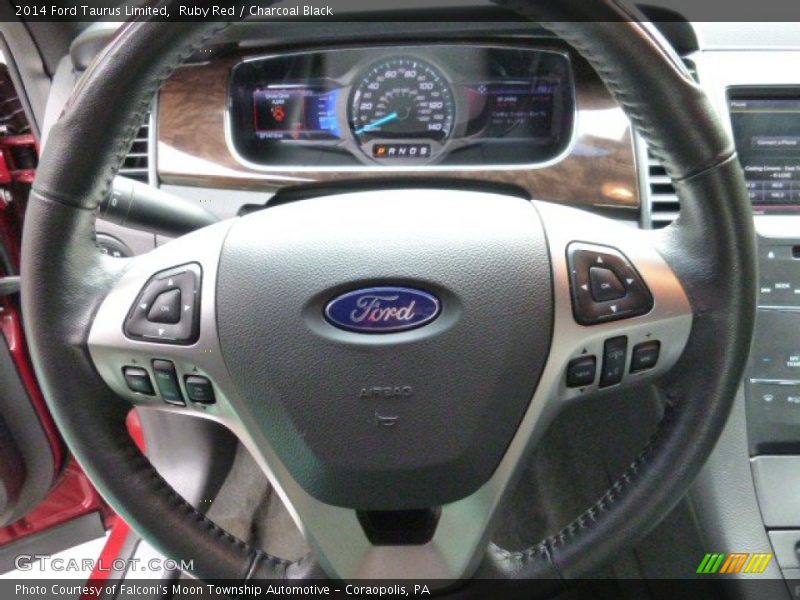 Ruby Red / Charcoal Black 2014 Ford Taurus Limited