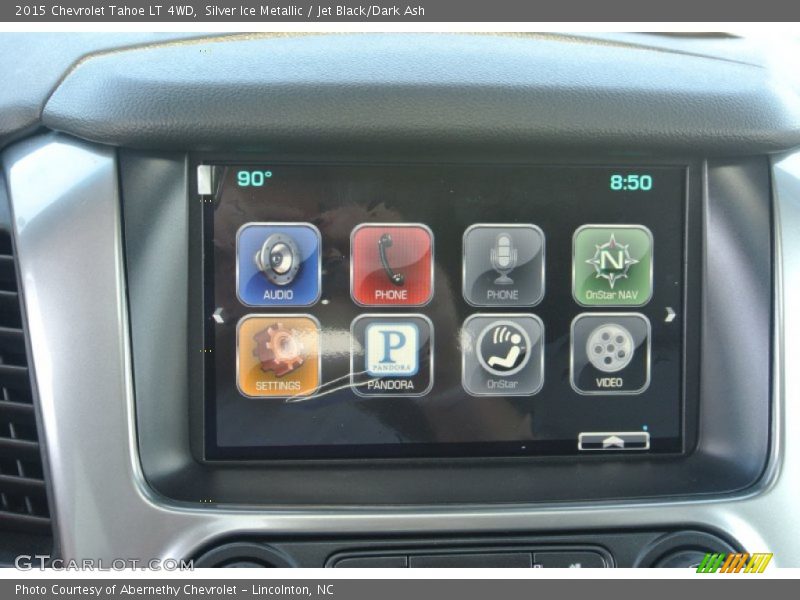 Silver Ice Metallic / Jet Black/Dark Ash 2015 Chevrolet Tahoe LT 4WD