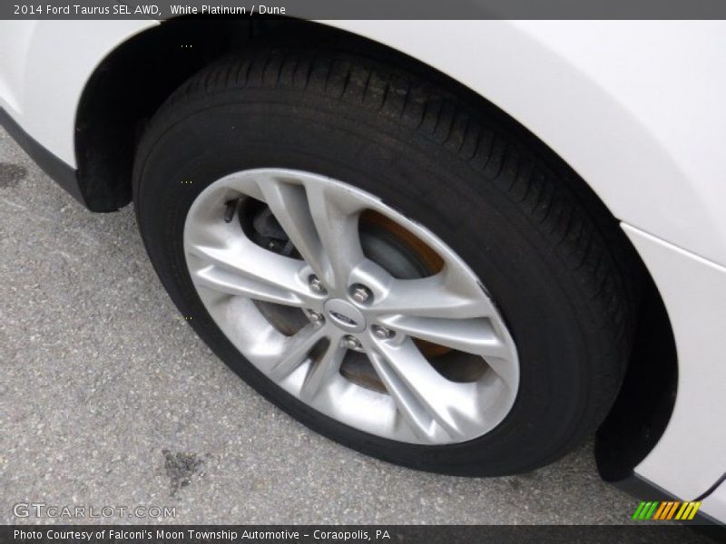 White Platinum / Dune 2014 Ford Taurus SEL AWD