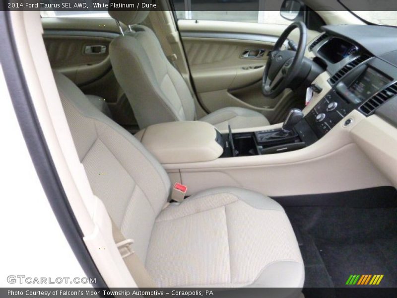 White Platinum / Dune 2014 Ford Taurus SEL AWD