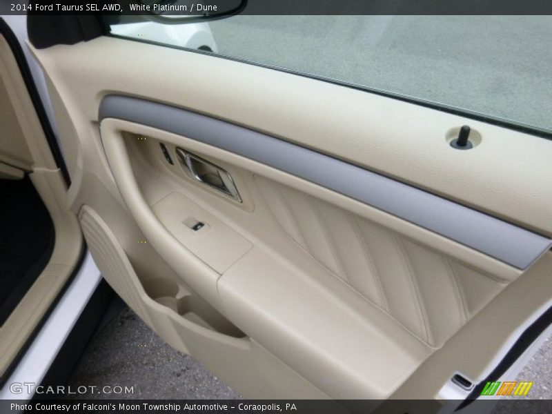 White Platinum / Dune 2014 Ford Taurus SEL AWD