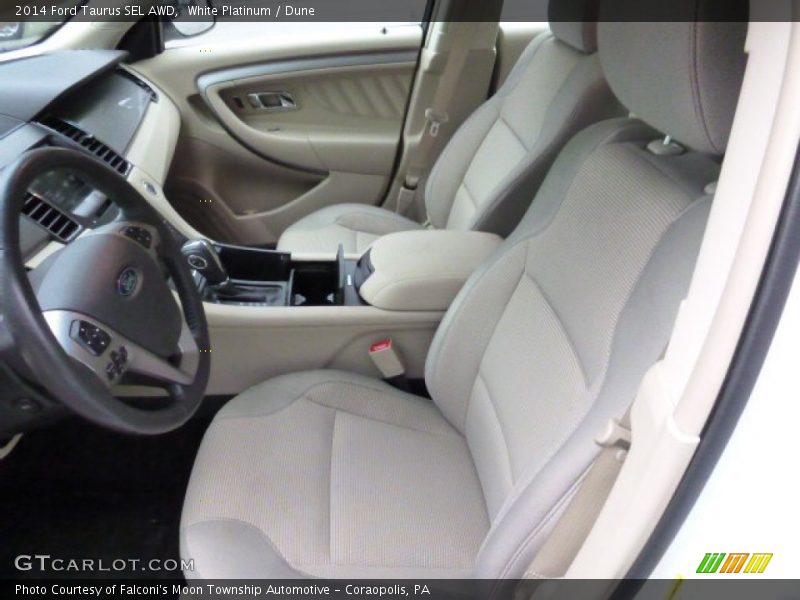 White Platinum / Dune 2014 Ford Taurus SEL AWD