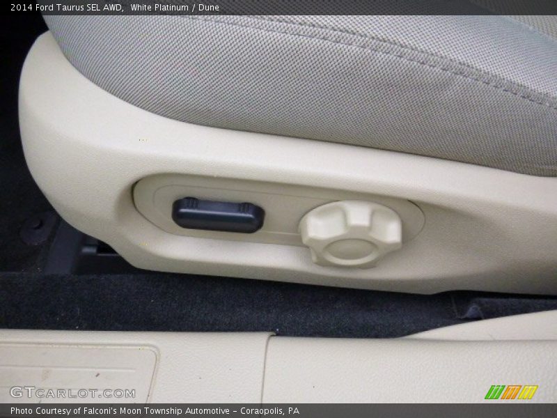 White Platinum / Dune 2014 Ford Taurus SEL AWD