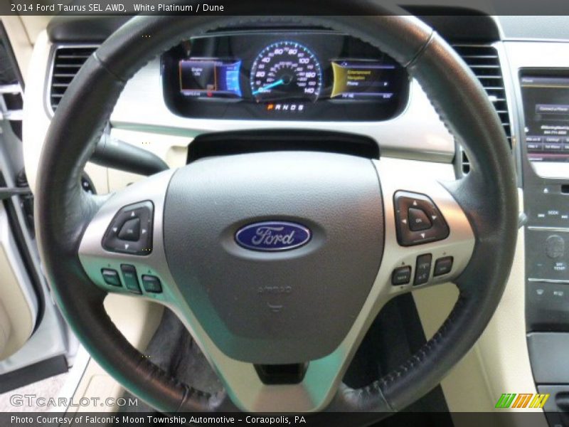 White Platinum / Dune 2014 Ford Taurus SEL AWD