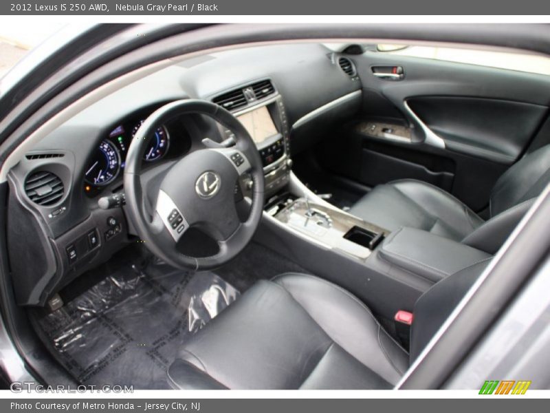 Nebula Gray Pearl / Black 2012 Lexus IS 250 AWD