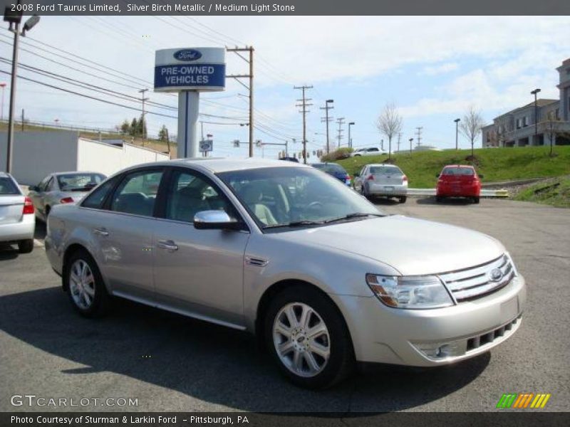 Silver Birch Metallic / Medium Light Stone 2008 Ford Taurus Limited