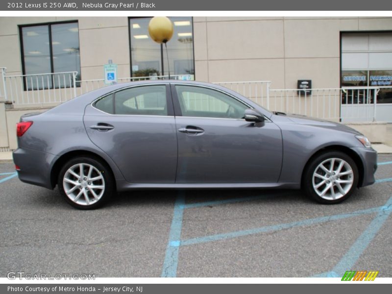 Nebula Gray Pearl / Black 2012 Lexus IS 250 AWD