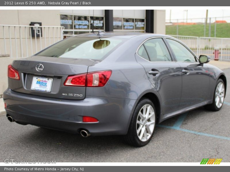 Nebula Gray Pearl / Black 2012 Lexus IS 250 AWD