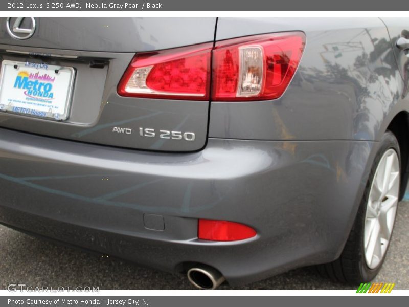 Nebula Gray Pearl / Black 2012 Lexus IS 250 AWD