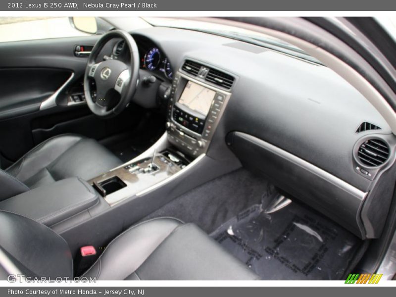 Nebula Gray Pearl / Black 2012 Lexus IS 250 AWD