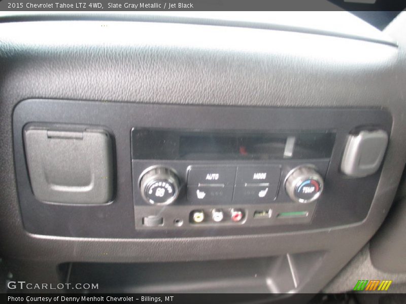 Slate Gray Metallic / Jet Black 2015 Chevrolet Tahoe LTZ 4WD