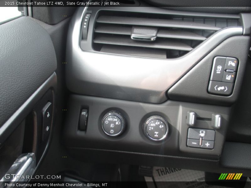 Slate Gray Metallic / Jet Black 2015 Chevrolet Tahoe LTZ 4WD
