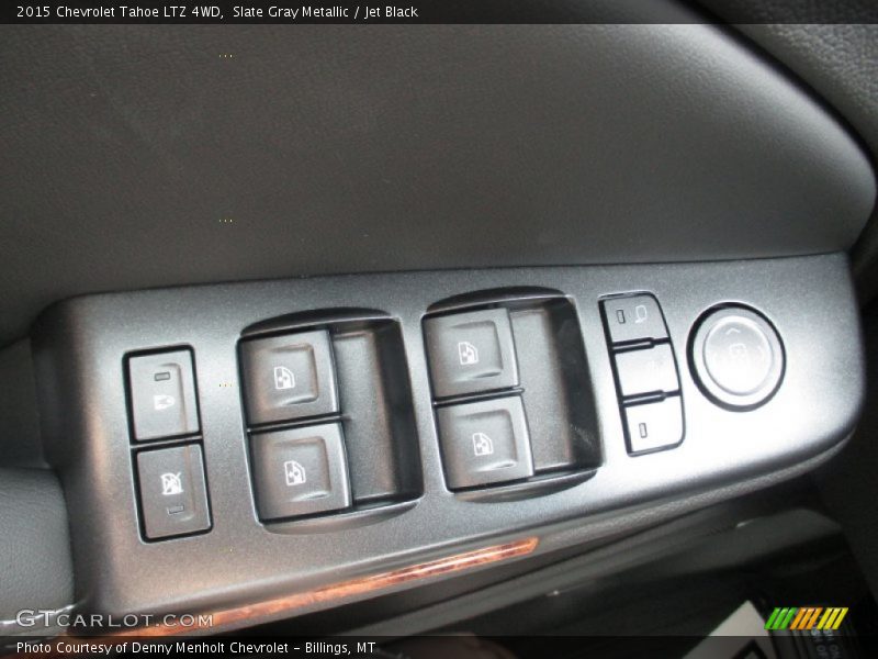 Slate Gray Metallic / Jet Black 2015 Chevrolet Tahoe LTZ 4WD