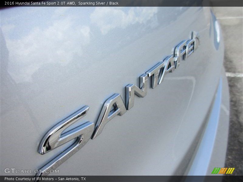 Sparkling Silver / Black 2016 Hyundai Santa Fe Sport 2.0T AWD