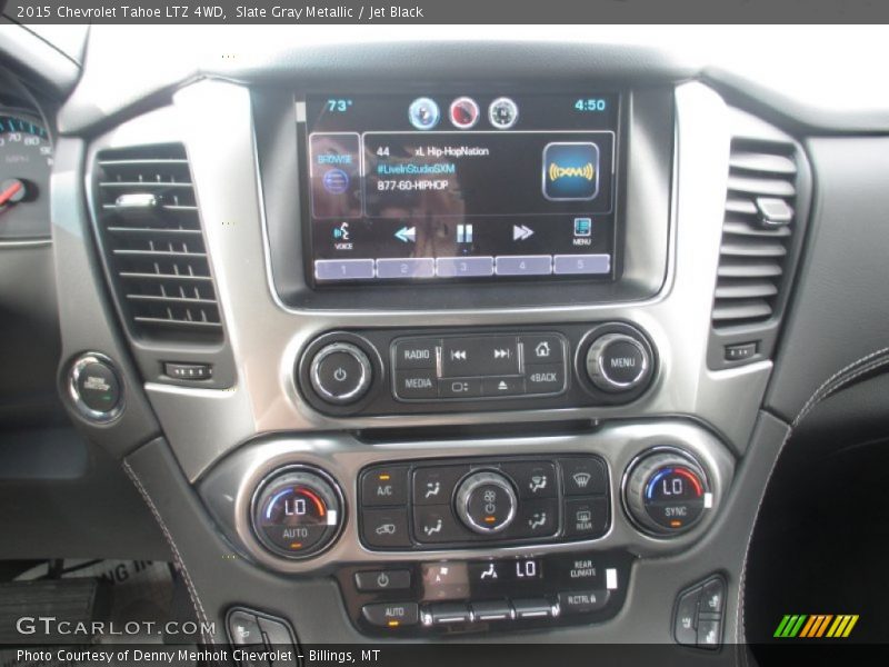 Slate Gray Metallic / Jet Black 2015 Chevrolet Tahoe LTZ 4WD