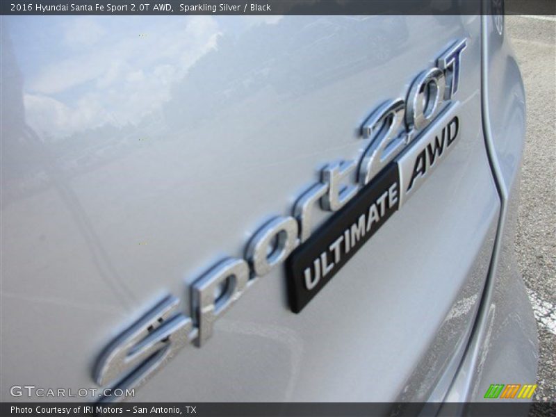 Sparkling Silver / Black 2016 Hyundai Santa Fe Sport 2.0T AWD