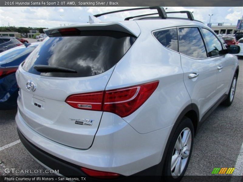 Sparkling Silver / Black 2016 Hyundai Santa Fe Sport 2.0T AWD