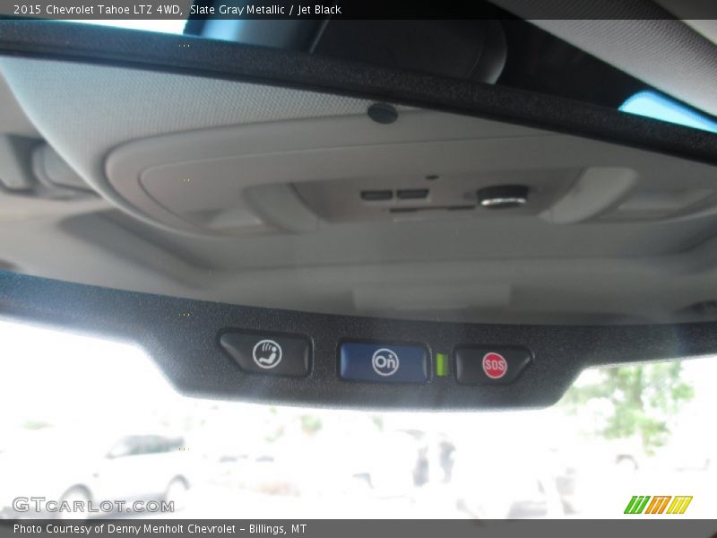 Slate Gray Metallic / Jet Black 2015 Chevrolet Tahoe LTZ 4WD