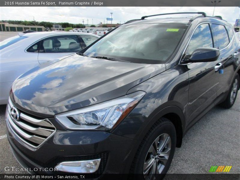 Platinum Graphite / Beige 2016 Hyundai Santa Fe Sport