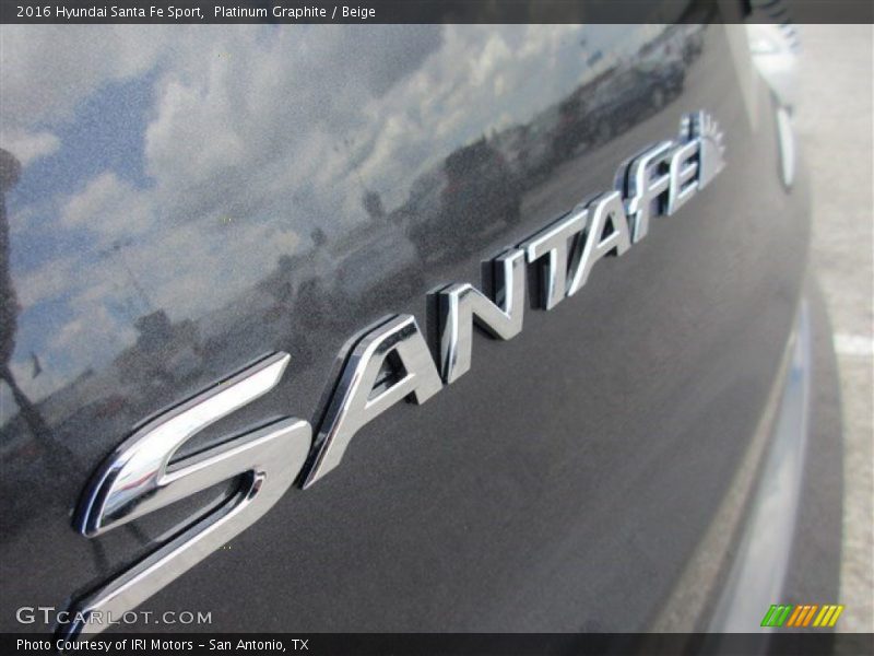 Platinum Graphite / Beige 2016 Hyundai Santa Fe Sport