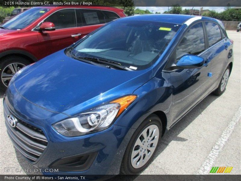 Windy Sea Blue / Beige 2016 Hyundai Elantra GT