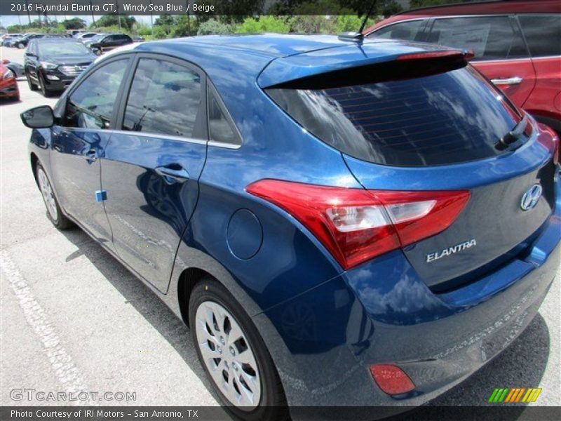 Windy Sea Blue / Beige 2016 Hyundai Elantra GT