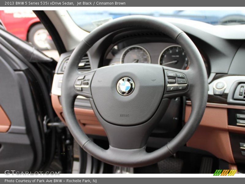 Jet Black / Cinnamon Brown 2013 BMW 5 Series 535i xDrive Sedan